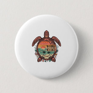 Grappige oma Turtle Beach vintage shirt ontwerp_1 Ronde Button 5,7 Cm
