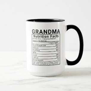 Grappige Oma Voedingsfeiten Moederdag Cadeau Mok