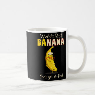 Grappige oma werelds oma banaan grap koffiemok