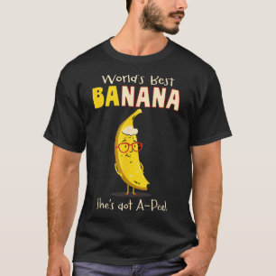 Grappige oma werelds oma banaan woordspeling t-shirt