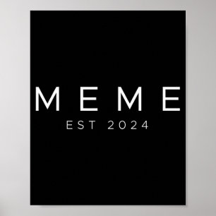 Grappige oma wordt snel meme est 2024 Nieuwe oma Poster