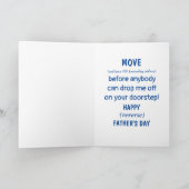 GRAPPIGE "OMGEKEERDE" VADERDAG KAART (Binnen)