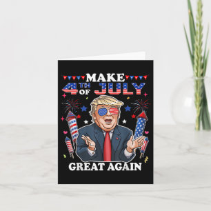 Grappige Onafhankelijkheidsdag Trump maakt 4 juli Kaart