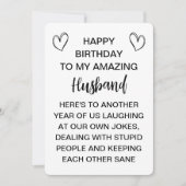 Grappige onbeleefde verjaardag Kaart voor man en v (Voorkant)