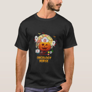 Grappige Oncologie Verpleegster Pompoen Ghost Boo T-shirt