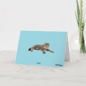 Grappige Onderzeeboot Tabby Kaart (Achterkant)