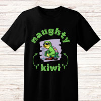 Grappige ondeugende groene kiwi vogel