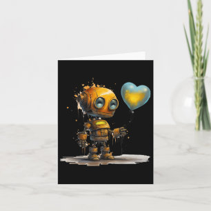 Grappige ongelooflijke Valentijn liefdesrobot met  Kaart