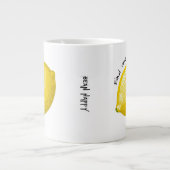 grappige ongewone koffiebeker met citroenvanger extra grote beker (Voorkant)
