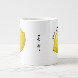 grappige ongewone koffiebeker met citroenvanger extra grote beker