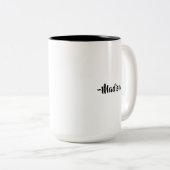 Grappige onhandige Mok | Custom Name Gift (Voorkant rechts)