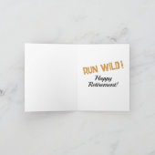 Grappige ontsnapping uit de dierentuin bedankkaart (Binnen)