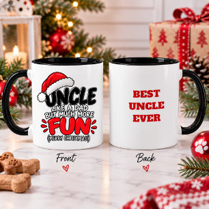 Grappige Oom Kerstmis Leuk Familie Vakantie Cadeau Mok