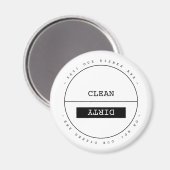 Grappige op maat eenvoudige schone vuile vaatwasse magneet (Voorkant / Achterkant)