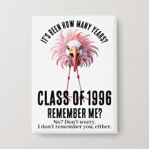 Grappige op maat gemaakte flamingo 30e klasverjaar