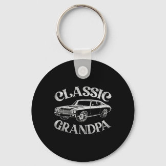 Grappige Opa Clic Auto Grafisch Familie Opa Vader Sleutelhanger