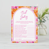 Grappige Opa-grapjes Roze & Bloemige Baby Shower S Kaart (Staand voorkant)