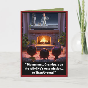 Grappige Opa Kerst Kaart