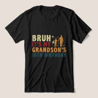 Grappige opa voor 16e verjaardag kleinzoon Tri-Blend shirt