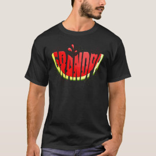Grappige Opa Watermeloen Tropisch Fruit Zomer Vac T-shirt