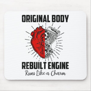 Grappige Open Hart Chirurgie Herstel Overlevende G Muismat