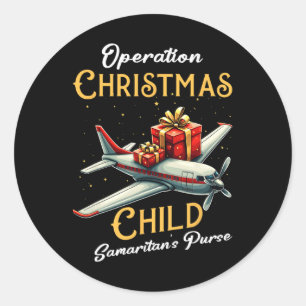 Grappige Operatie Kerstkind Grappige Familie Match Ronde Sticker