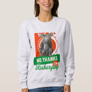 Grappige Oplaadbare Koala Introvert Stemming Trui