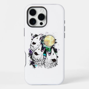 Grappige Opossum Maan Schattige Schreeuwende Buide iPhone 16 Pro Max Hoesje