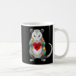 Grappige opossum valentijnsdagtekst niet bloem kun koffiemok