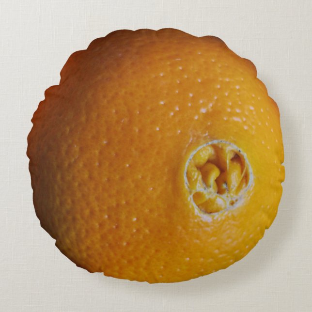 Grappige oranje kussen (Voorkant)