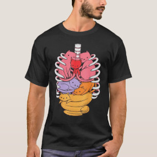 Grappige orgels gemaakt van katten t-shirt