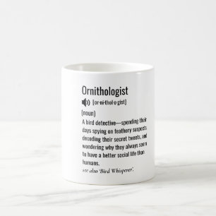 Grappige ornithologische definitie ornithologie koffiemok