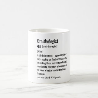Grappige ornithologische definitie ornithologie koffiemok