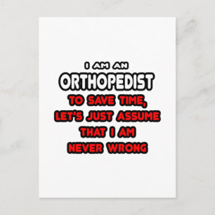 Grappige Orthopedist T-shirts en geschenken Briefkaart