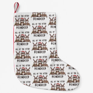 Grappige Otter Rendier Kerst Dier Allemaal Kleine Kerstsok
