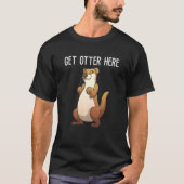 Grappige otter voor mannen vrouwen rivier euraziat t-shirt (Voorkant)