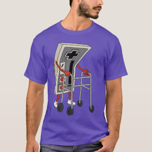 Grappige Oude Gamer Gamen Retro 80s 90s Videospel T-shirt