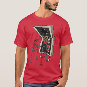 Grappige Oude Gamer Gamen Retro Jaren 80 90 Videos T-shirt