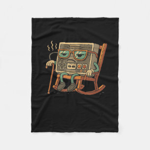 Grappige oude Gamer Gaming Retro jaren 90 videogam Fleece Deken