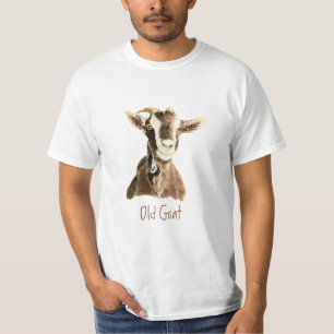 Grappige Oude Geit, Humor "Over de Hill" Grappige  T-shirt