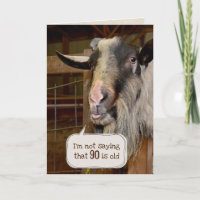 Grappige Oude Geit voor 90ste Verjaardag
