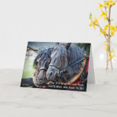 Grappige Oude Man Paard Wenskaart Kaart (Gele Bloem)