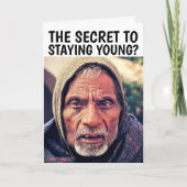 GRAPPIGE OUDE MAN VERJAARDAGSCARD KAART (Voorkant)