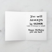 Grappige oude scheet Koe verjaardag Kaart (Binnen)