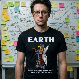 Grappige Oude UFO Annunaki Alien T-shirt