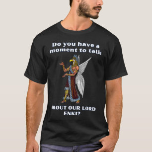 Grappige oude ufo annunaki alien t-shirt