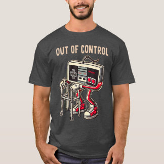 Grappige oude videogame kunst gaming ee voor manne t-shirt