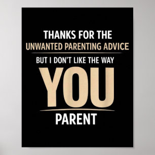 Grappige ouder citaten sarcastische moeder vader h poster