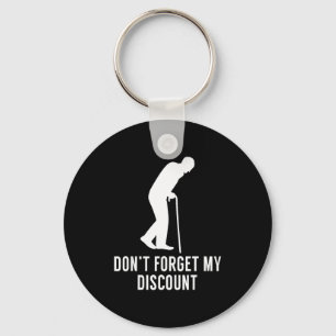 Grappige Oudere Grap Grappige Cadeau Oudere Burger Sleutelhanger