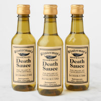 Grappige ouderwetse zelfgemaakte hete saus chili